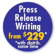 Press Release Writing Services