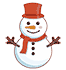 holiday snowman