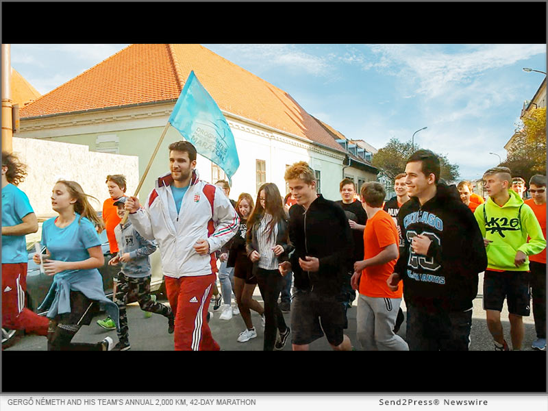 Gergo Nemeth and his team's annual 2,000 km, 42-day marathon around the country