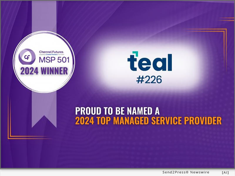 Teal in Top Best Managed Service Providers by Channel Futures