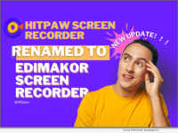 HitPaw Screen Recorder is Renamed to Edimakor Screen Recorder