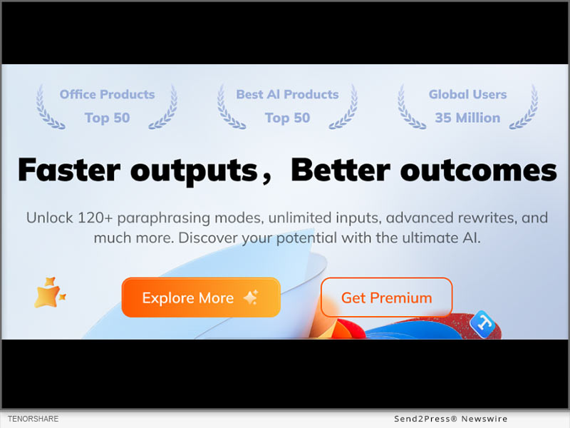 Newswire: Tenorshare AI Officially Launched: Discover Your Potential with the Ultimate AI