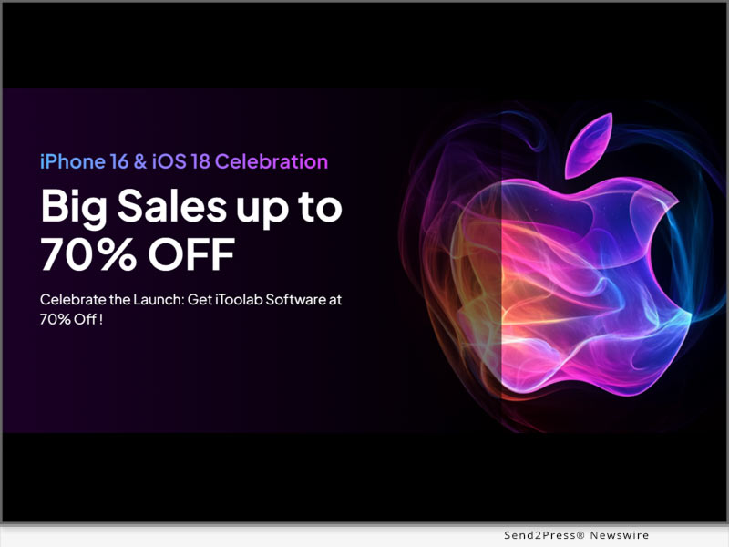 Newswire: iToolab Big Sales up to 70% OFF to Celebrate iPhone 16 and iOS 18