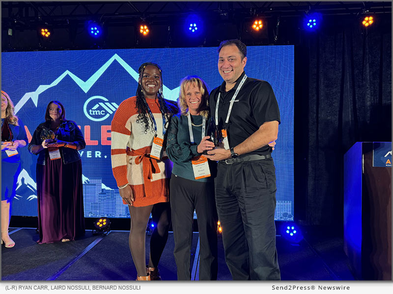 iEmergent CEO Laird Nossuli (center) and COO Bernard Nossuli (right) pose with TMC Member Benefits Advocate Ryan Carr (left)