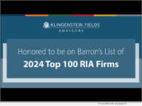 Klingenstein Fields Advisors named to Barron's Top 100 RIA Firms