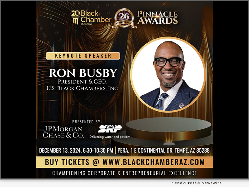 Newswire: Black Chamber of Arizona Celebrates 26th Anniversary Gala with Ron Busby as Keynote Speaker