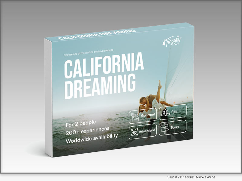 California Dreaming, Weekend Getaway in California and Luxury Weekend Getaway in California gift boxes