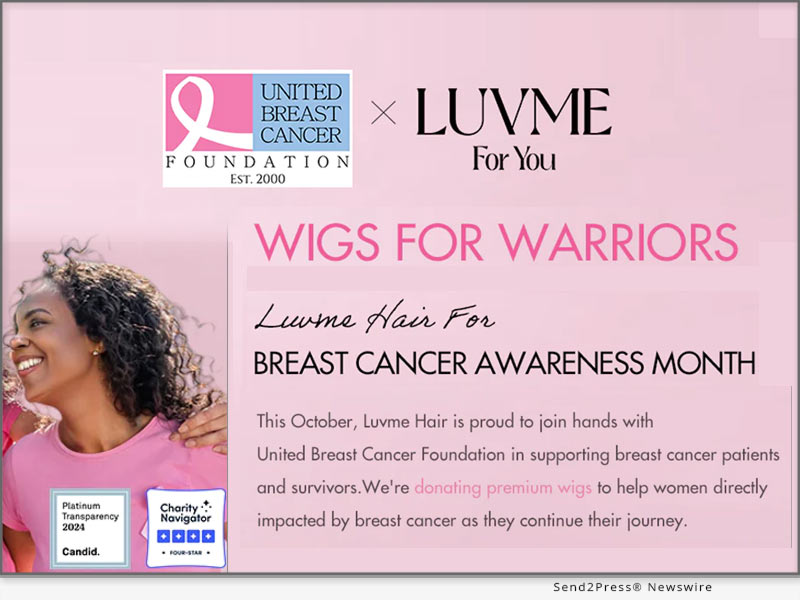 Luvme Hair's Wigs for Warriors Campaign Donates Premium Wigs to United Breast Cancer Foundation