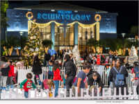 The Church of Scientology hosts a holiday lighting festival on L. Ron Hubbard Way