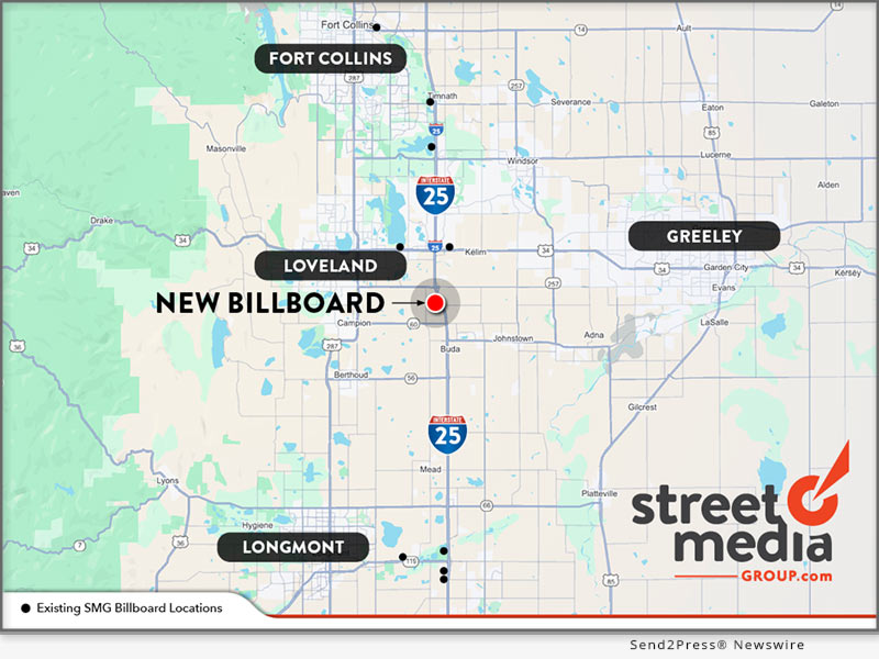 Street Media Group's new digital billboard location