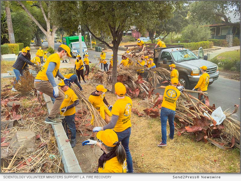 Scientology Volunteer Ministers, providing whatever help is needed to those affected by the L.A. Fires.